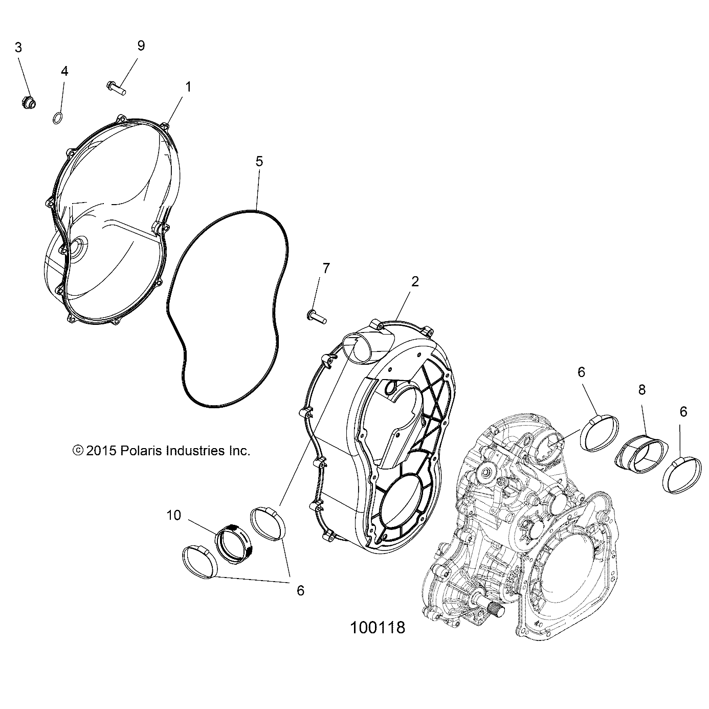 BODY, CLUTCH COVER AND BOOTS - A16SXN85A3
